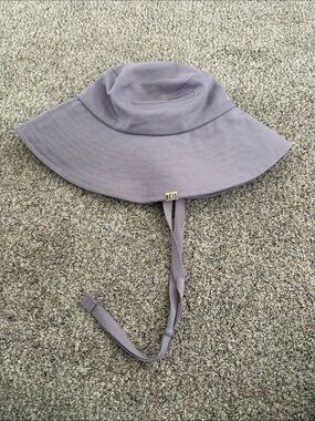 BEIS Lavender Wide-Brim Sun Hat with Chin Strap